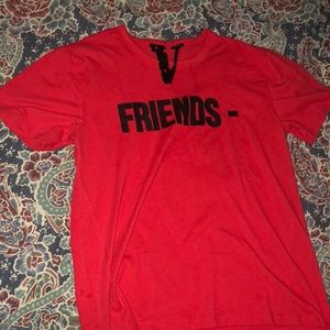 Vlone Black on Red Atlanta Tee